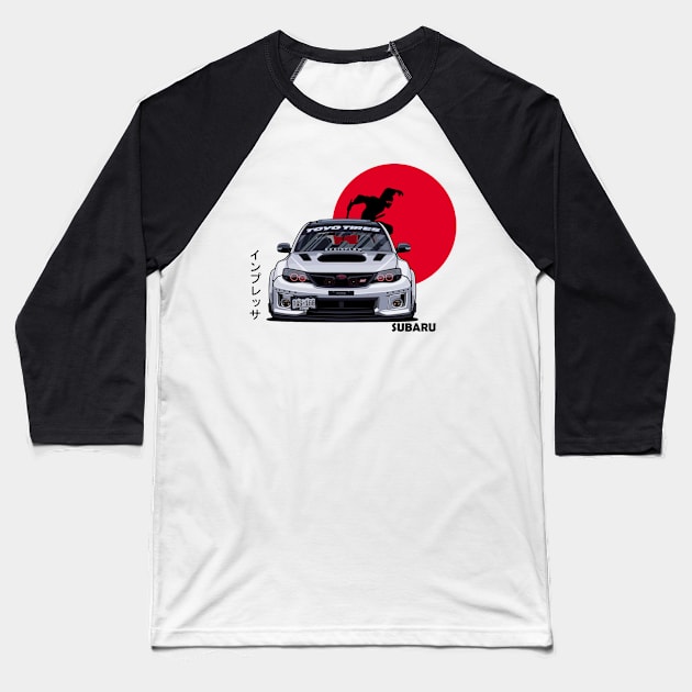 Impreza WRX STI, JDM Baseball T-Shirt by T-JD